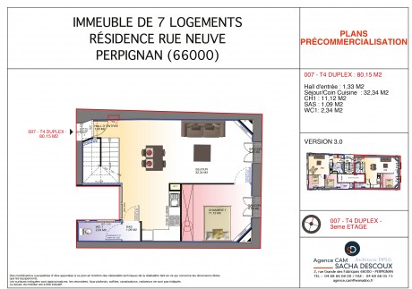 7 T4 duplex - Neuve