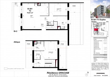 B-301-T3 T3 Duplex - Résidence GRACIAM