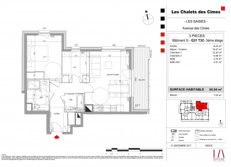 Lot G31 T3 - "Les Chalets des Cîmes" la nouvelle résidence aux pieds des pistes, Les Saisies