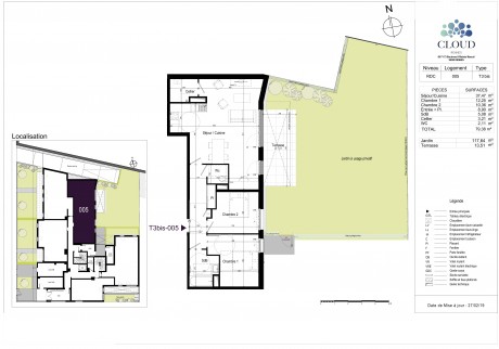 Lot 005 T3 Bis - "Cloud", la nouvelle résidence au coeur de Rennes