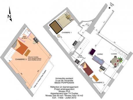 Plan Lot 11 T4 Duplex - Rue de l'Incendie