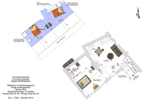 Plan Lot 9 T4 Duplex - Rue de l'Incendie