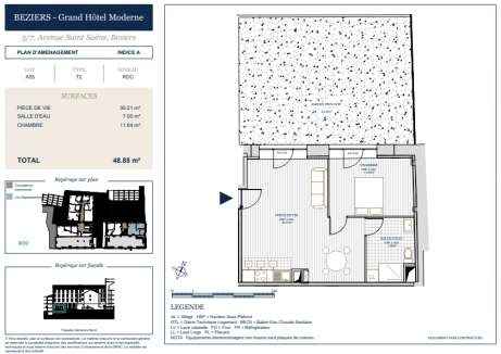 Lot A05 T2 - Grand Hôtel Moderne