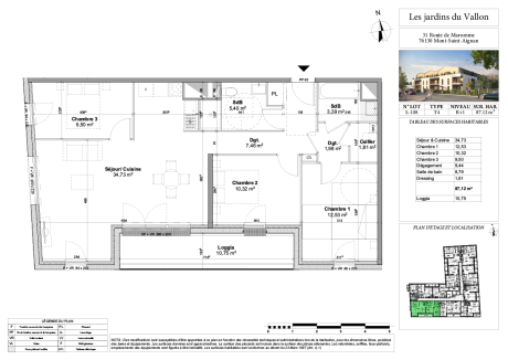 108 T4 - LES JARDINS DU VALLON