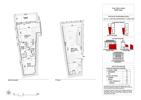 1.01 T2 duplex - L'HÔTEL LALOUX - TOURS